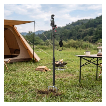 SmallRig 6397 - monopod z trzema kołkami i panoramiczną głowicą kulową - przykład użycia